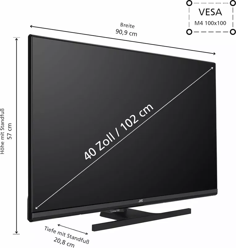 JVC QLED TV 40 Zoll Full HD Smart Fernseher (4 von 8)