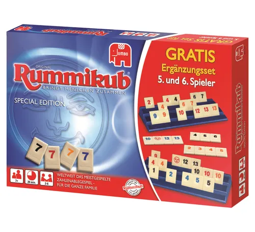 Rummikub Spiel Special Edition mit Ergänzungsset für 5. und 6. Spieler (4 von 6)