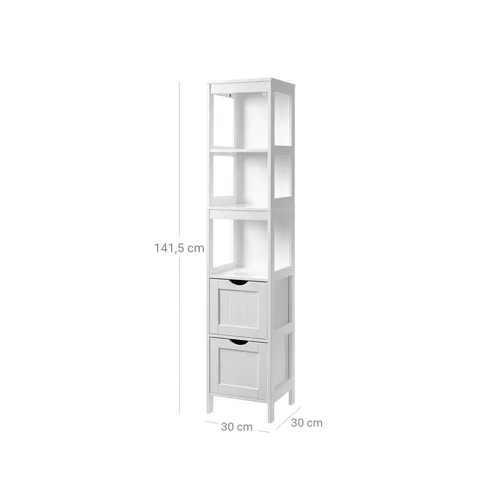 VASAGLE Badezimmerschrank mit 2 Schubladen (4 von 6)