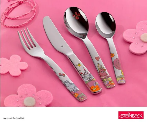 WMF 4tlg. Set: Kinderbesteck ''Prinzessin Anneli'' in Silber (4 von 4)