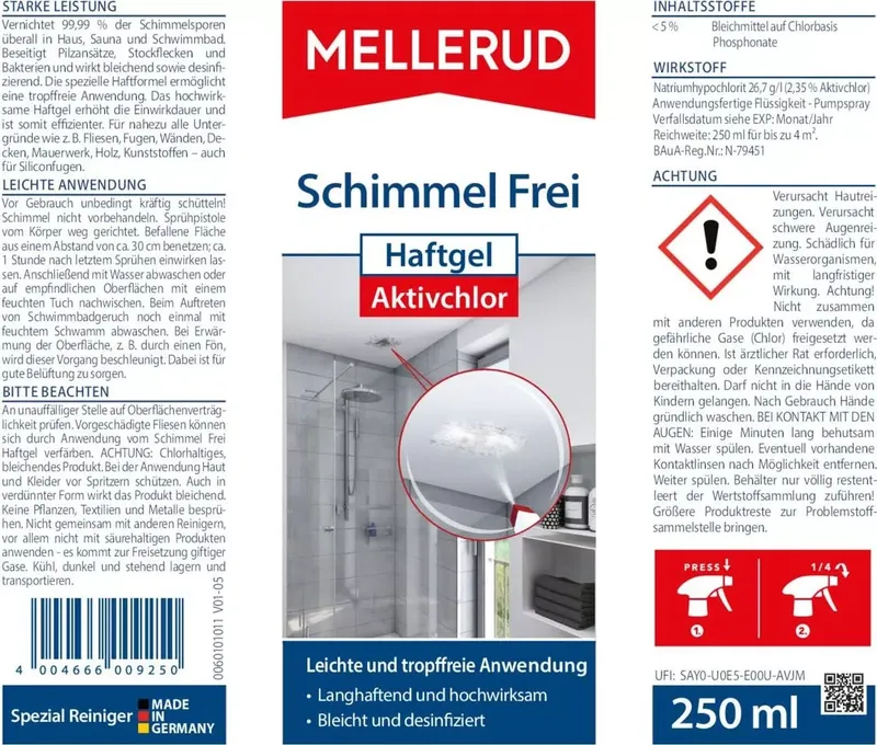 Mellerud Schimmelentferner Haftgel 250ml (4 von 4)