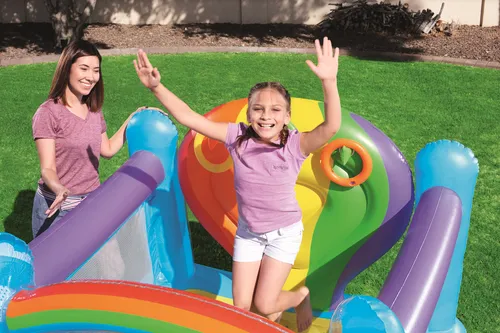 Bestway® 52269 Trampolin Regenbogen Hüpfburg In-Out 175 x 173 x 137 cm (32 von 36)