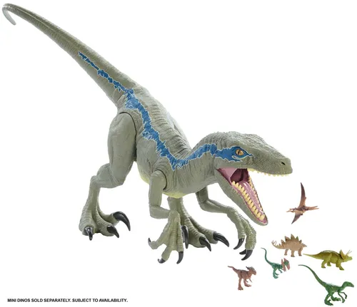 Jurassic World Riesendino Velociraptor Blue (5 von 7)