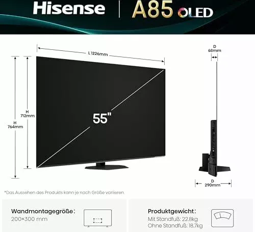 HISENSE 55A85Q 4K OLED TV (5 von 6)