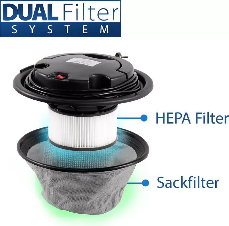 Verda Aschesauger 1200W SN119 mit DUAL Filter System (5 von 7)