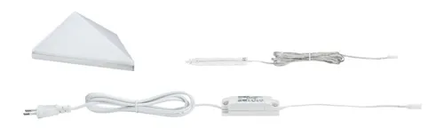 Paulmann LED Unterbauleuchte Kite Möbel Aufbauleuchte Alu Dreieckig 6,2W 440lm warmweiß 2700K - Silber (5 von 6)