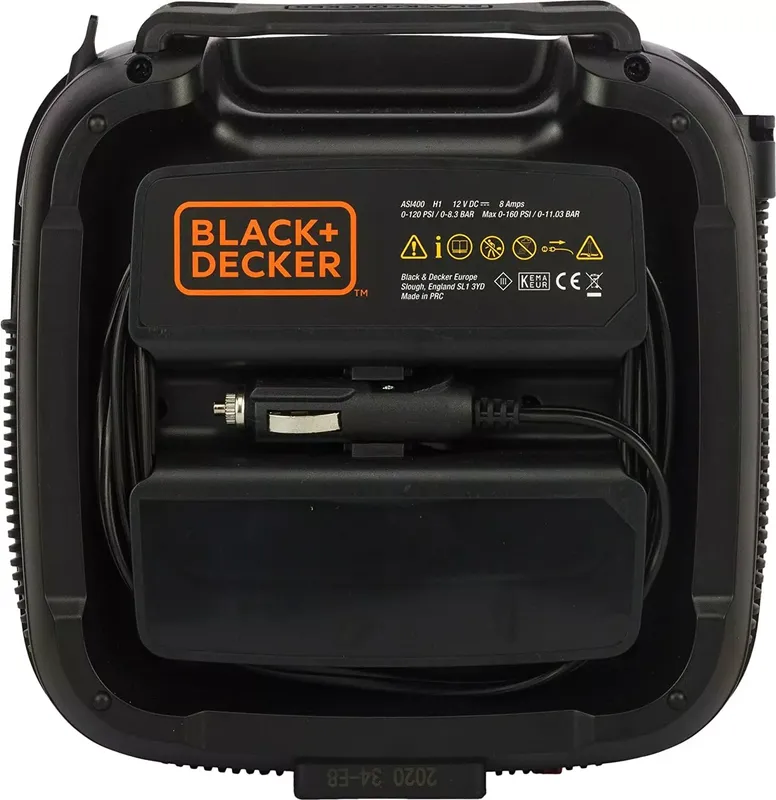 Black+Decker Kompressor ASI400-XJ, 12V, 11 bar, ölfrei (5 von 12)