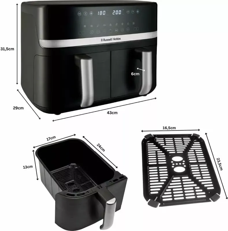 RUSSELL HOBBS Heißluftfritteuse 27680-56 s SatisFryTM (5 von 6)