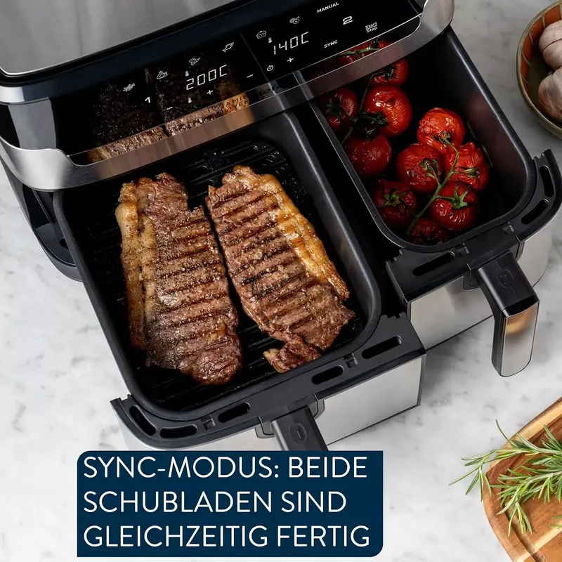 Tefal Heißluftfritteuse Jamie Oliver Dual Easy Fry & Grill (5 von 10)