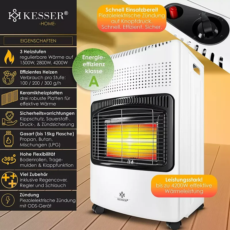 KESSER® 4200 Watt Keramik Gasheizer (5 von 11)