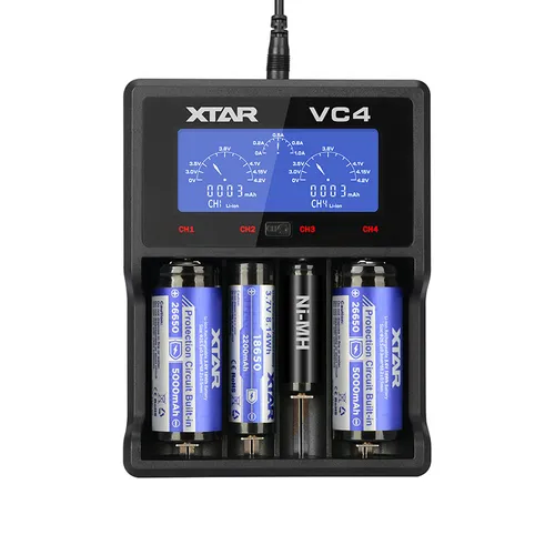 Xtar VC4 USB Akku-Ladegerät mit 4 Ladeschächten (5 von 9)
