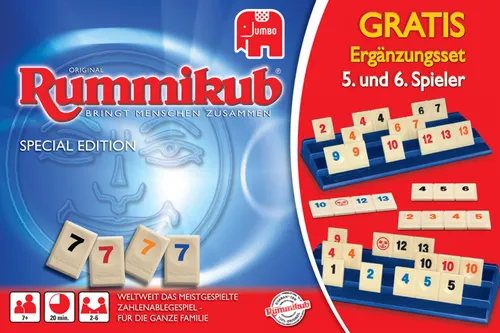 Rummikub Spiel Special Edition mit Ergänzungsset für 5. und 6. Spieler (5 von 6)