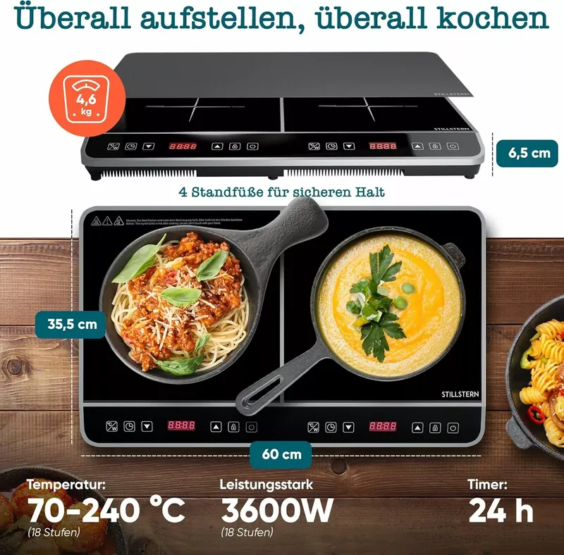 Stillstern Doppel-Induktionskochplatte (6 von 9)