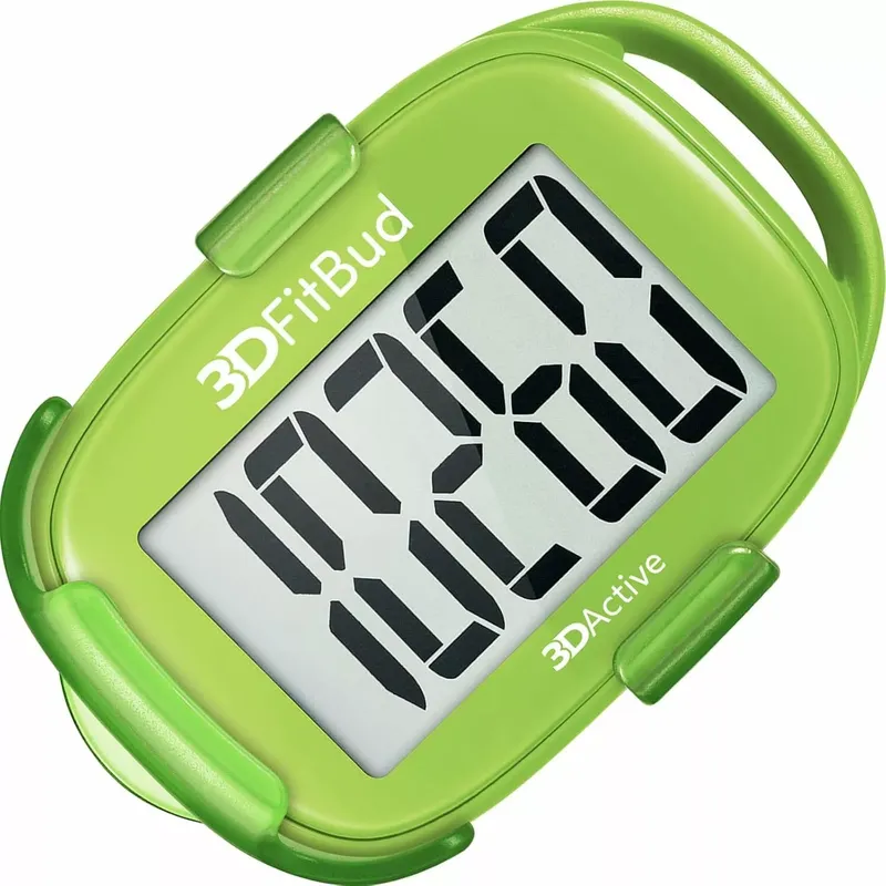 3DFitBud Simple Step Counter Walking 3D Pedometer von 3DActive mit Clip und Trageband – A420S – Pflaume (6 von 8)