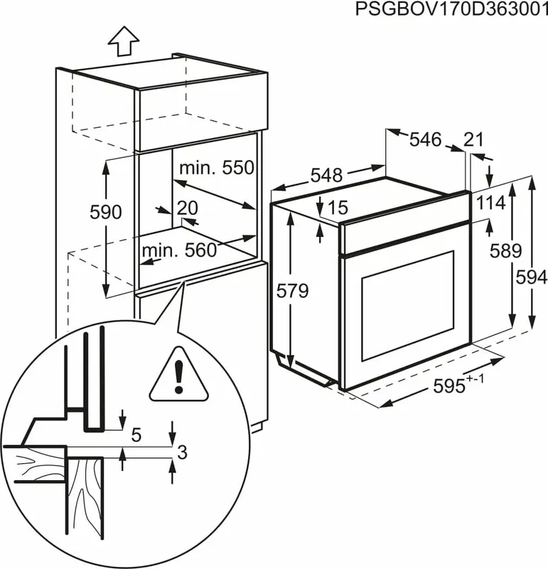 AEG BEB331010M SurroundCook Backofen Edelstahl (5 von 6)