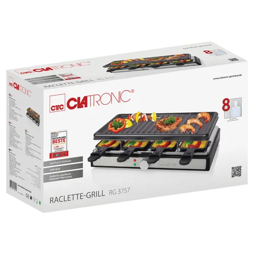 Clatronic® Raclette Grill für 8 Personen mit abnehmbarer Grillplatte (6 von 6)