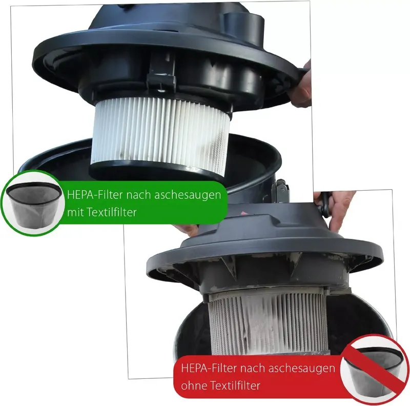 Verda Aschesauger 1200W SN119 mit DUAL Filter System (6 von 7)