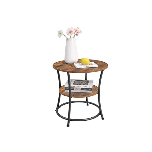 VASAGLE Beistelltisch braun 55x55x55 cm (6 von 7)
