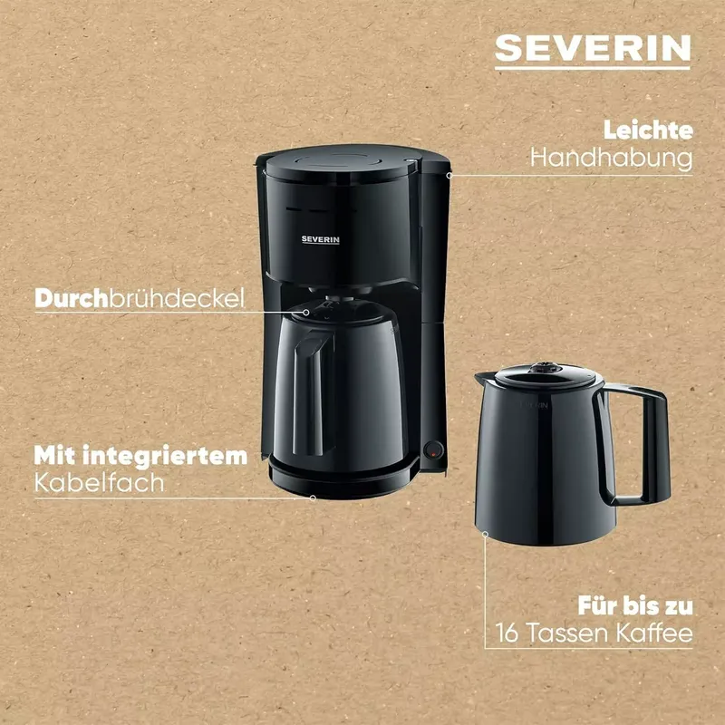 Severin KA 9309 Filterkaffeemaschine mit 2 Thermokannen (6 von 7)