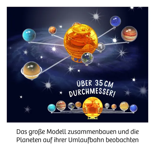 Kosmos 671532 Sonnensystem, Lass die Planeten um die Sonne kreisen, mechanisches Modell, Experimentierkasten für Kinder ab 8-12 Jahre zu Astronomie, Weltall (6 von 9)