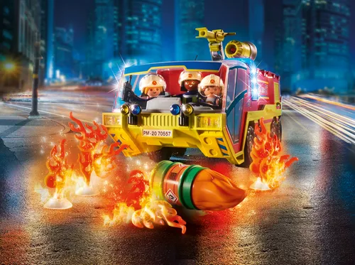 PLAYMOBIL City Action FEUERWEHR Feuerwehrauto Feuerwehrstation WACHE Feuerwache (6 von 8)