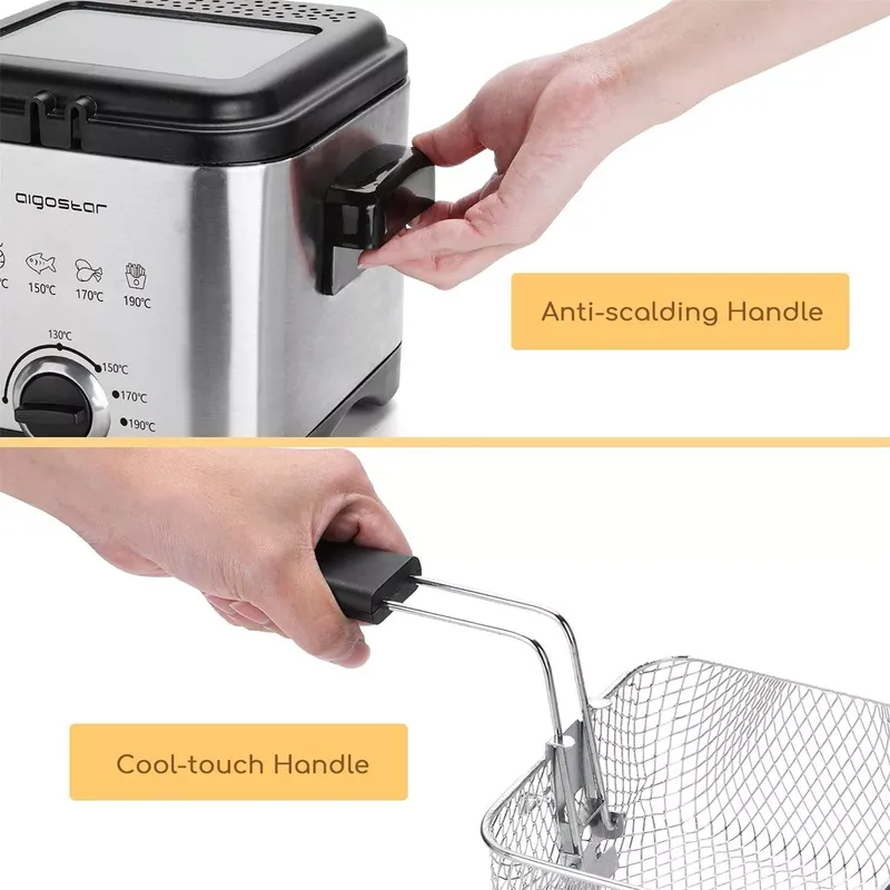 Aigostar Mini Fritteuse 1,5L (6 von 8)