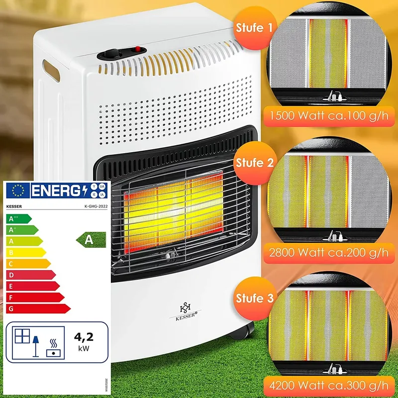 KESSER® 4200 Watt Keramik Gasheizer (6 von 11)