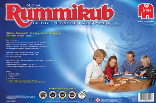 Rummikub Spiel Special Edition mit Ergänzungsset für 5. und 6. Spieler (6 von 6)
