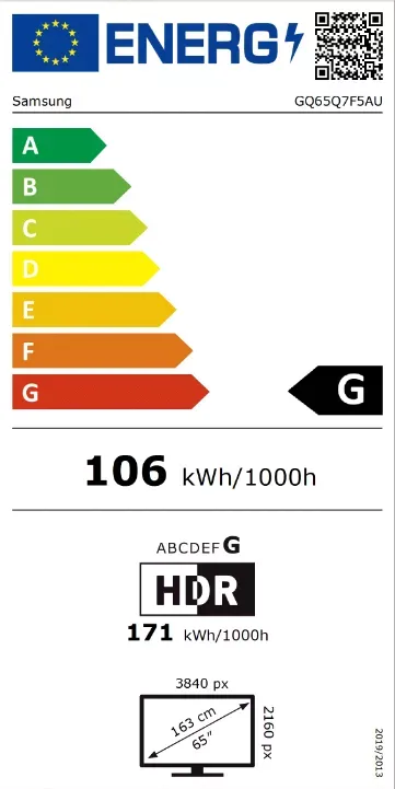 Samsung GQ65Q7F5AU QLED Fernseher 65 Zoll (6 von 6)