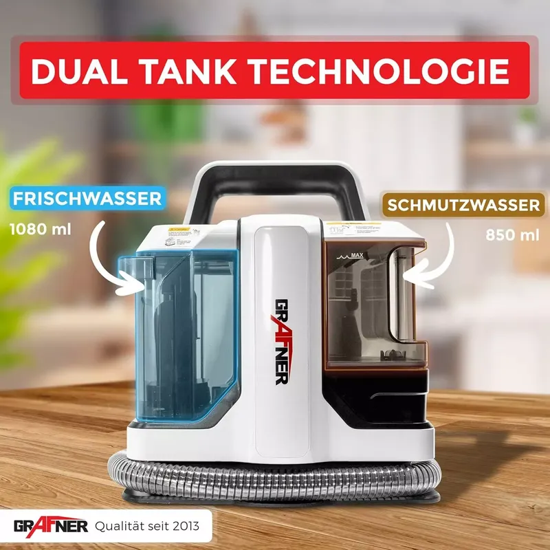 Grafner Waschsauger mit Dual-Tank und 2 Bürsten (6 von 9)