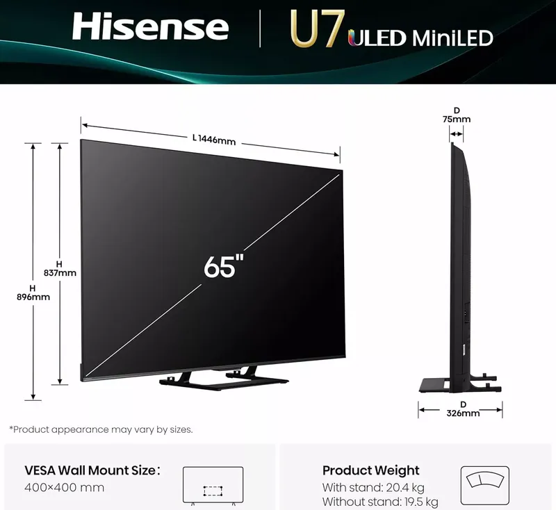 Hisense 65U7Q 65 Zoll Fernseher (6 von 7)