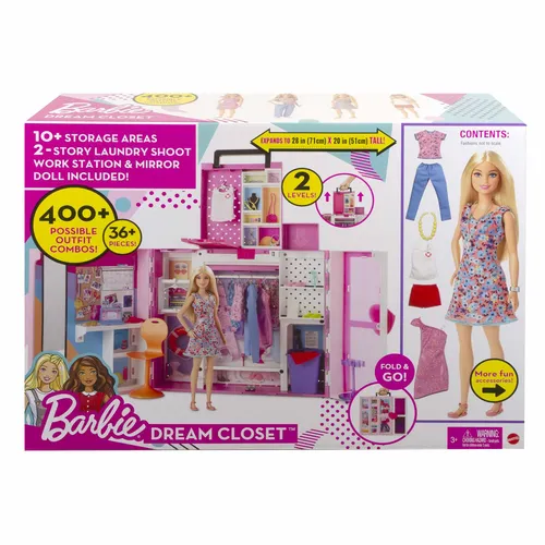 Barbie Traumkleiderschrank und Puppe (HGX57) (7 von 7)