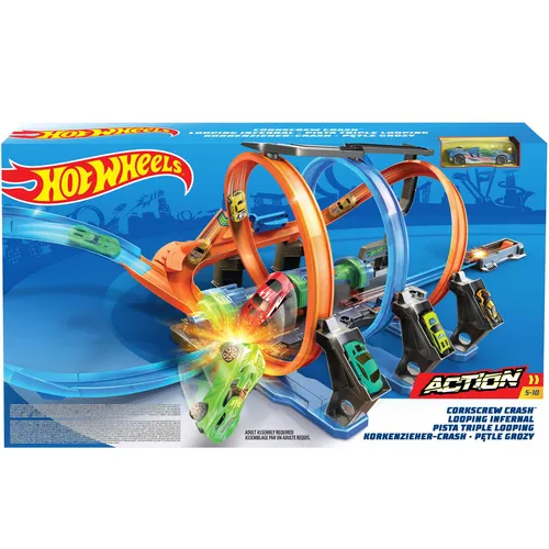 Hot Wheels FTB65 Action Korkenzieher Crash Trackset (7 von 7)