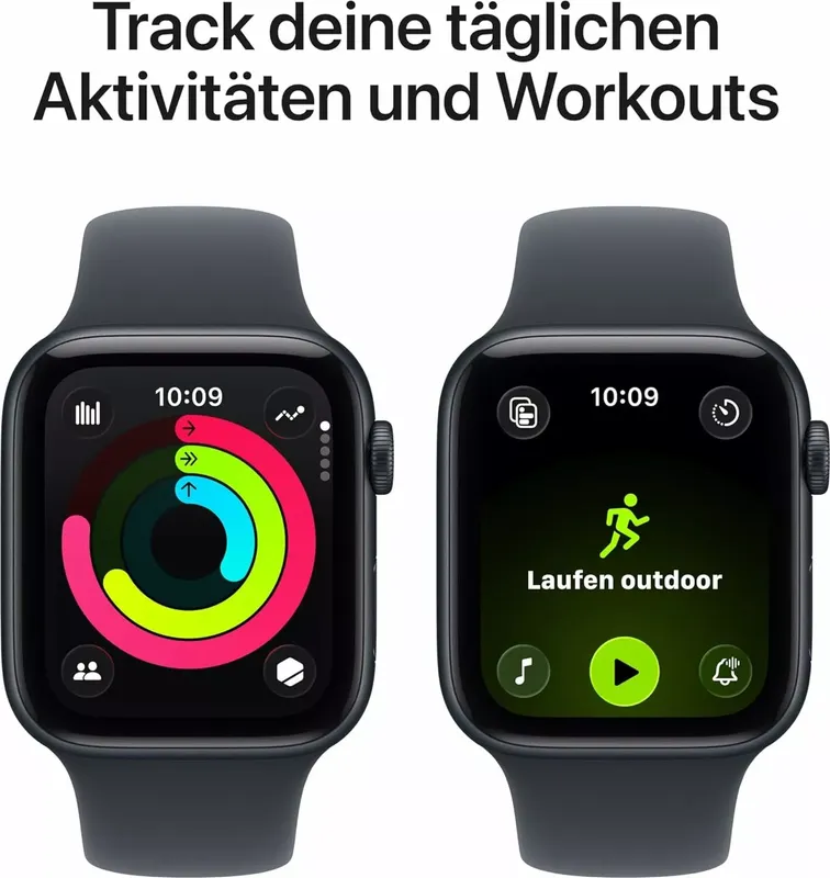 Apple Watch SE (2025) 40 mm Polarstern Sportarmband S/M (7 von 9)