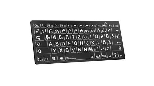 Logickeyboard XL-Print White on Black DE Wireless-Tastatur (7 von 7)