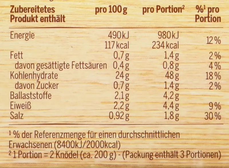 Pfanni Kartoffel Knödel Halb und Halb 400g (7 von 8)