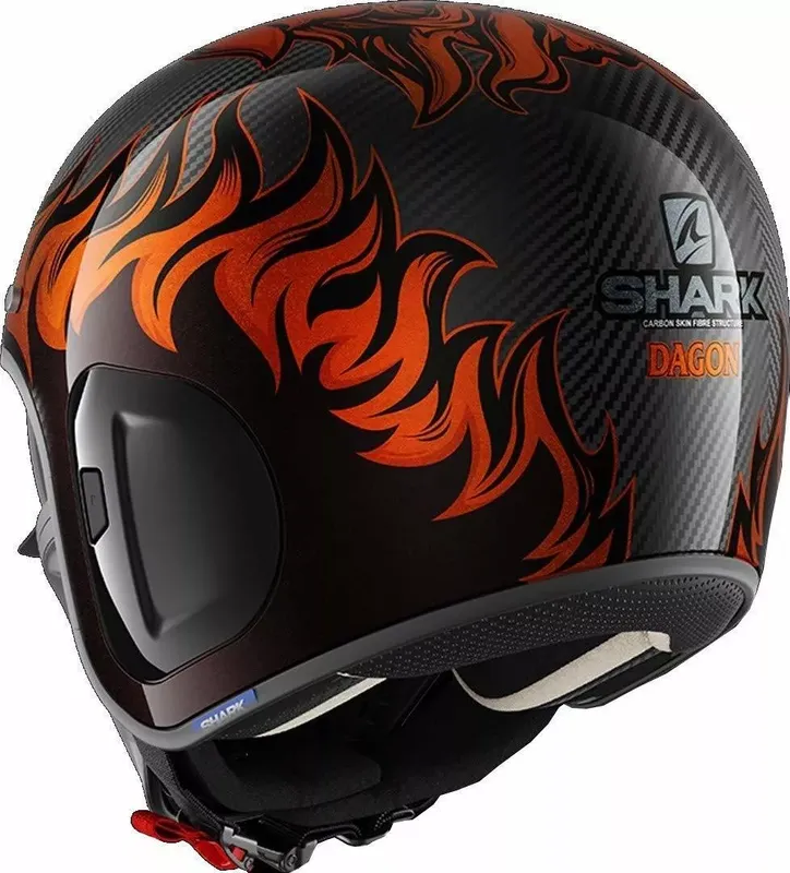 Shark S-Drak 2 Helm Tripp in Gloss Black Orange KOO (7 von 19)