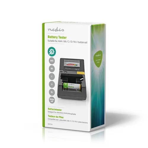 Batterietester für AAA, AA, C, D, 9 Volt & Knopfzellen (7 von 8)