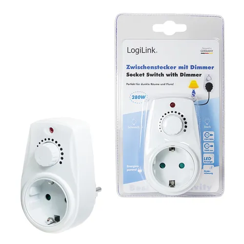 LOGILINK REV Steckdosen-Dimmer PA0151, 40...280 W (7 von 7)
