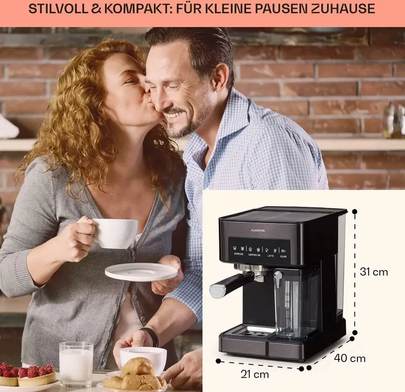 Klarstein Filterkaffeemaschine 1.8l, 1350 W, 20 Bar LED (7 von 9)
