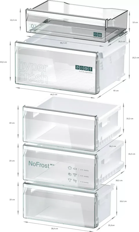 Siemens KG36NEICF Kühl- und Gefrierkombination in Edelstahl (7 von 10)