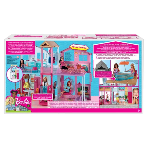 Barbie Traumvilla Stadthaus mit 3 Etagen (7 von 7)
