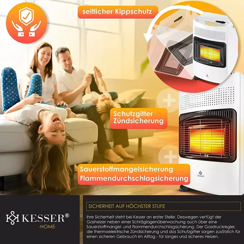 KESSER® 4200 Watt Keramik Gasheizer (7 von 11)