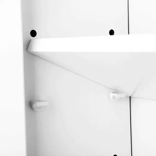 VASAGLE Badezimmerschrank mit Lamellentüren (7 von 9)