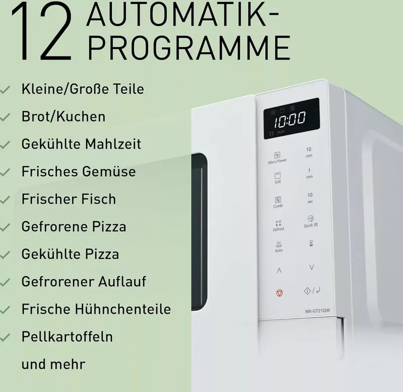 Panasonic NN-GT21QWEPG 20L Grill-Mikrowelle (7 von 9)