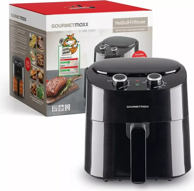 GOURMETmaxx Heißluft-Fritteuse Mechanisch 4,5 l (8 von 8)