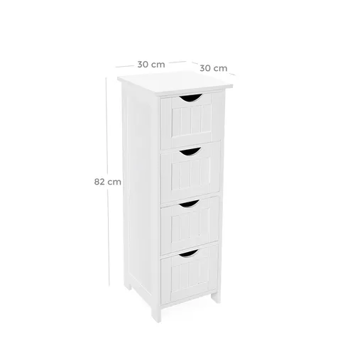 VASAGLE Badezimmerschrank mit 4 Schubladen, modern und platzsparend (8 von 8)