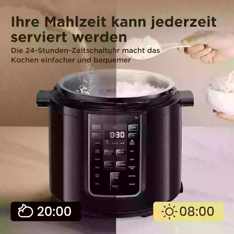 Midea Elektrischer Schnellkochtopf 9-in-1, 8L Multikocher (8 von 10)