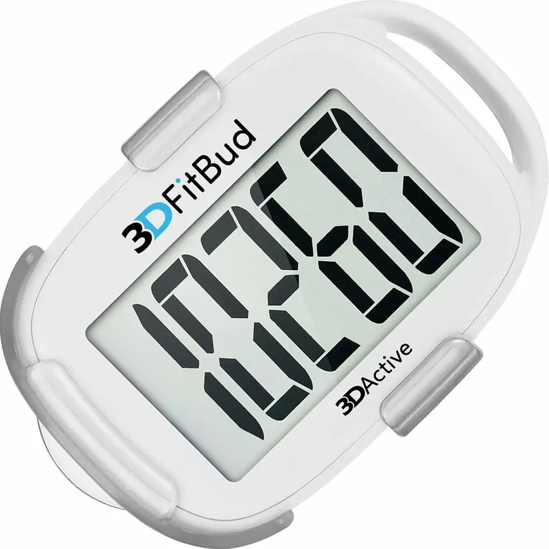 3DFitBud Simple Step Counter Walking 3D Pedometer von 3DActive mit Clip und Trageband – A420S – Pflaume (8 von 8)