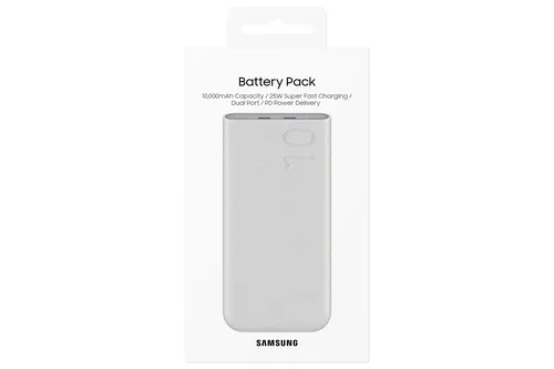 Samsung Powerbank 10.000 mAh (25 W) in Beige – Schnelles Laden mit 2 Ports für unterwegs - (8 von 8)